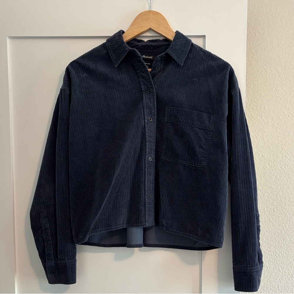 Madewell Dark Blue Corduroy Shirt